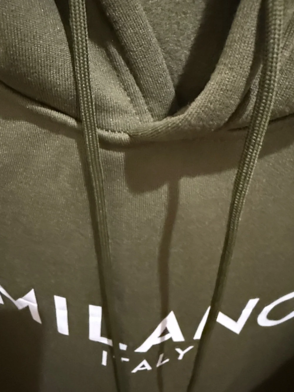 New Olive Green Logo Hoodie - Women's Pullover XL - Picture 3 of 5